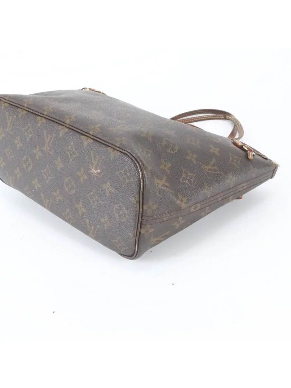 Louis Vuitton Monogram Neverfull PM Leather Tote Bag Shoulder